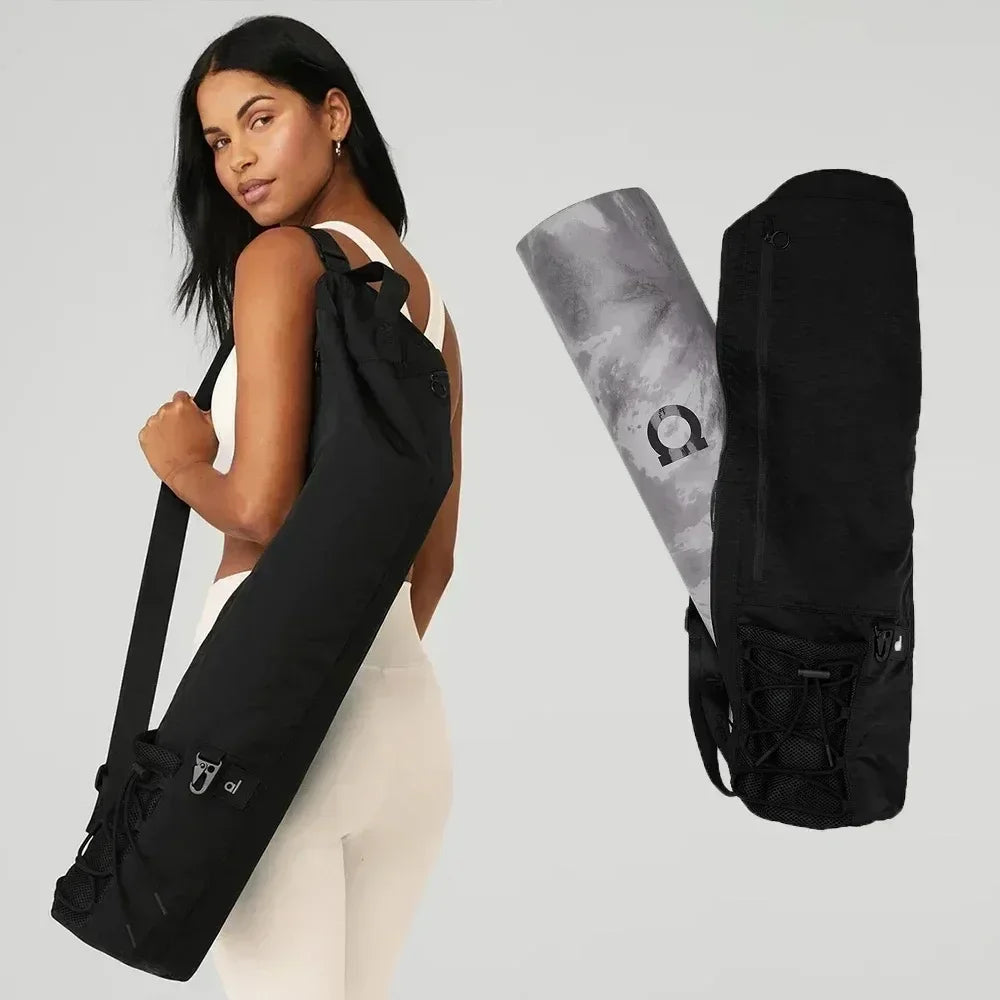 Yoga Mat Storage Bag Sports Equipment Storage Oxford Cloth Yoga Mat Handbag Women Large Pocket Sports Adjustable Width Strap