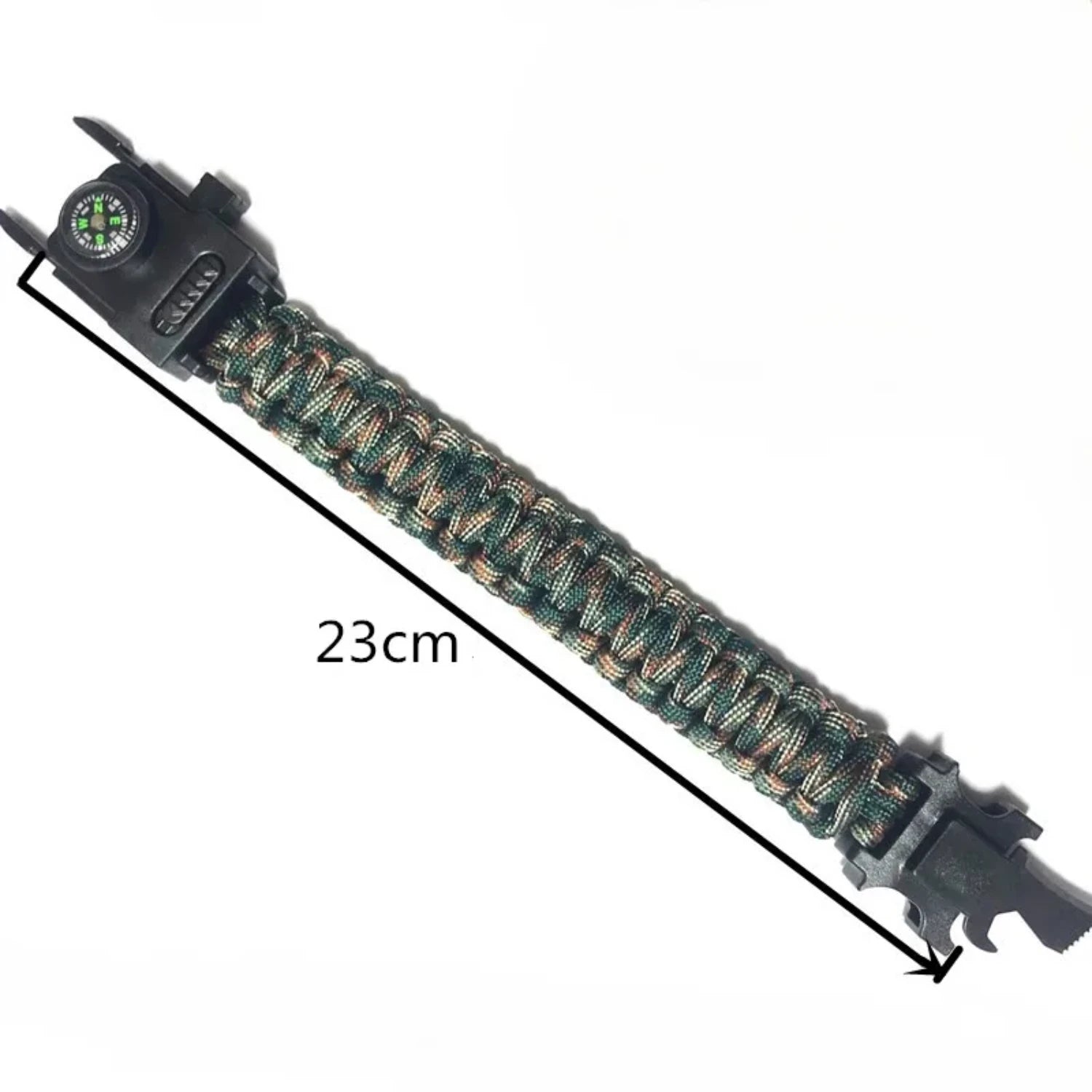 Top-Quality 4mm Paracord 550 Bracelet with Emergency Lights - Essential Outdoor Survival Gear