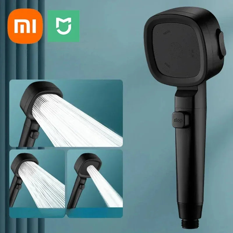 Xiaomi High Pressure Shower Head 3 Modes Adjustable Filter Shower Head Set Smart Bathroom Items Shower Head Accessories Sprayer