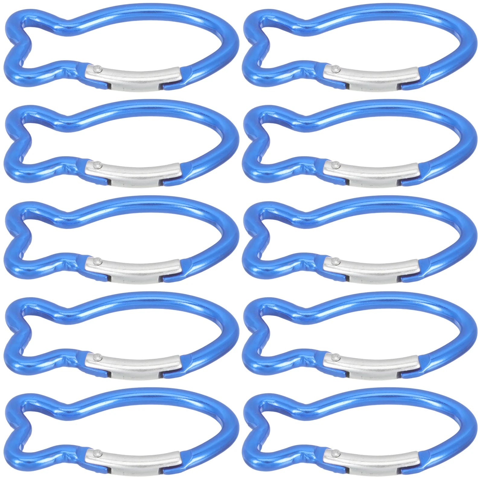10 Pcs Climbing Carabiner Key Chain Clip Mini Sports Outdoor Survival Gear Camping Hooks Professional Travel