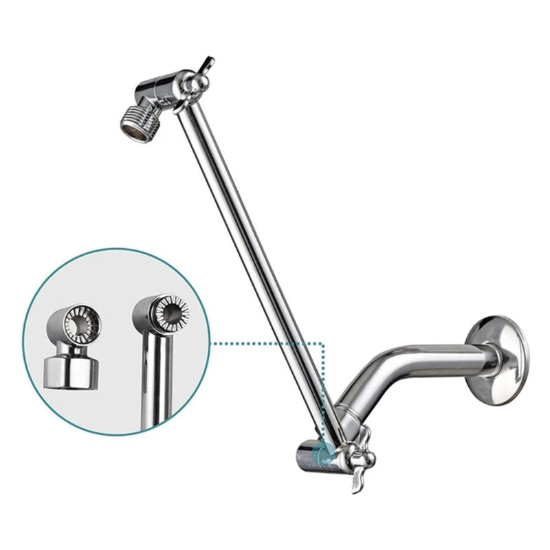 Industrial Shower Head Rod Adjustment Shower Arm Shower Head Stand Practical Shower Head Mount for Easy Installation