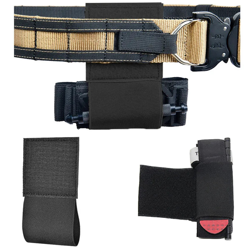 Tactical Elastic Tourniquet Holder EDC Pouch Plate Carrier Chest Rig Vest Belt Carry Survival Tool Bag Secure Storage Holder