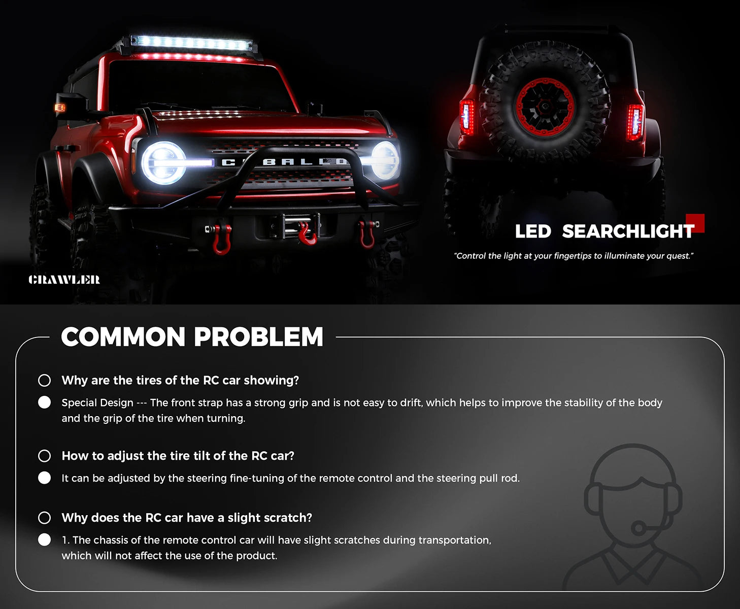 WLtoys 104020 1/10 Professional RC Car Off Road 4x4 2.4G 4WD Remote Control Cars 45 Minutes Working Time Climbing Car Adult Toy