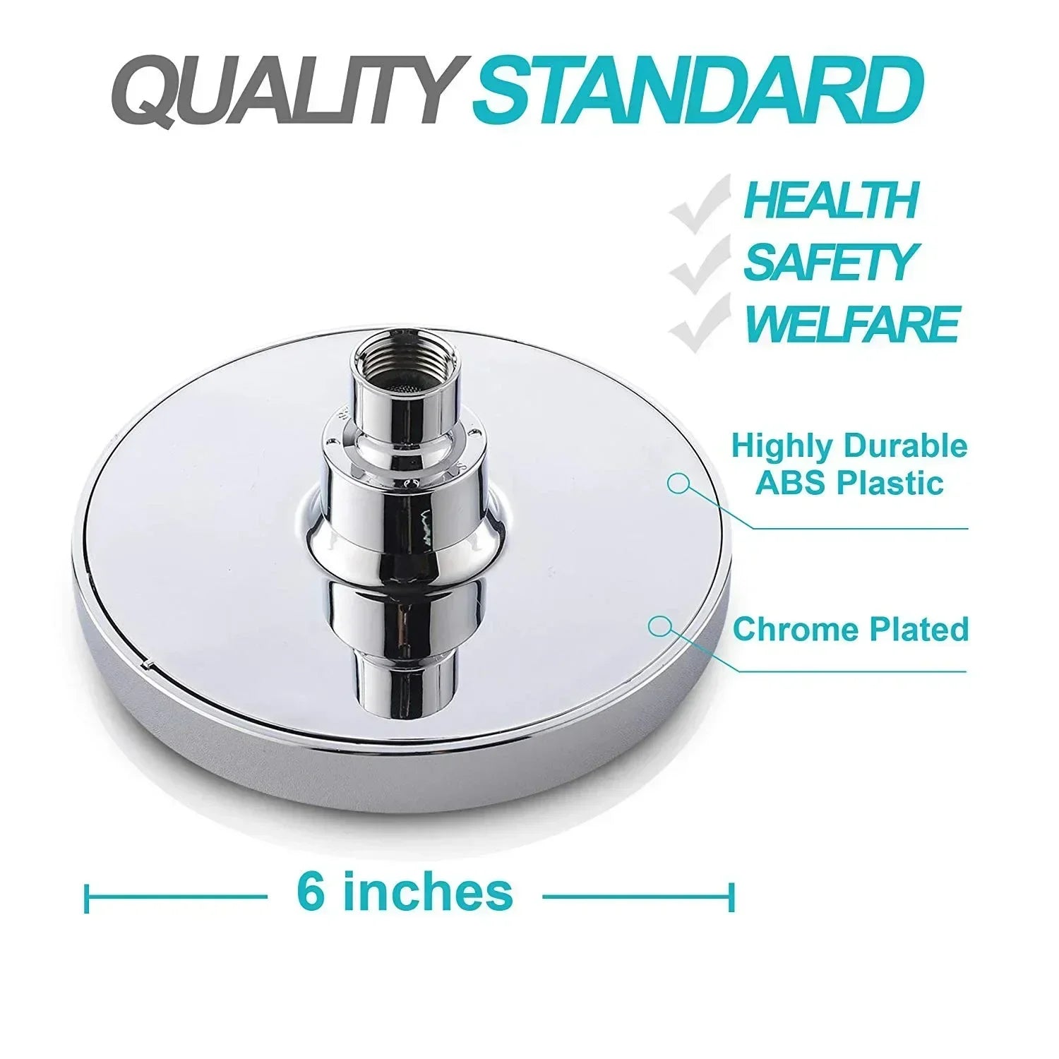 Round High Pressure Shower Head Angle Bathroom Adjustable Shower Head Luxury Chrome Bathroom Rain Shower Head Black/silver