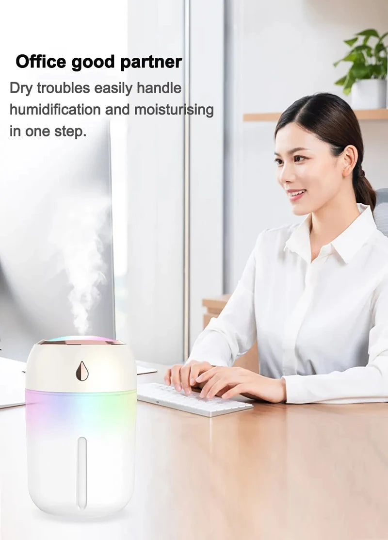 Xiaomi Mini Car Portable Air Humidifier Electric Aroma Diffuser LED Cool Light Mist For Home Car Aromatherapy Plant Purifier