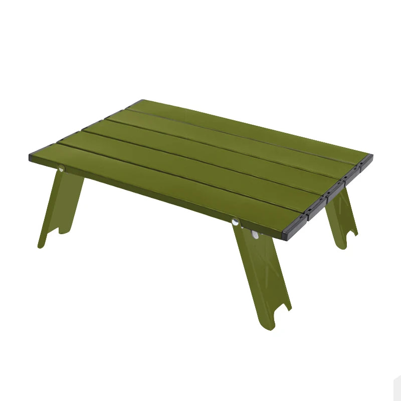 WESTTUNE Mini Camping Table Ultralight Portable Aluminum Alloy Outdoor Table Roll-Up Folding Table for Backpacking Picnic BBQ