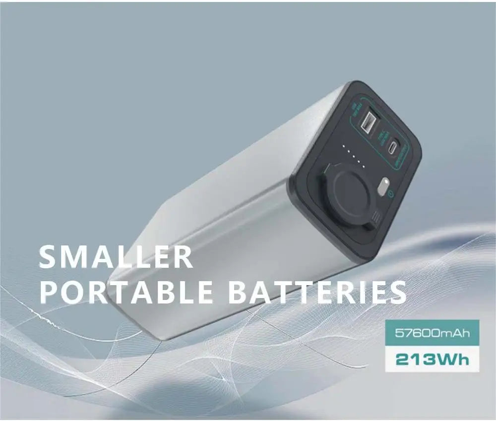 E2 213WH Powerful Power Station 57600mAh Power Bank for mini 4 pro Redmi 10C Iphone 14 Pro Max Realme GT OnePlus 10T