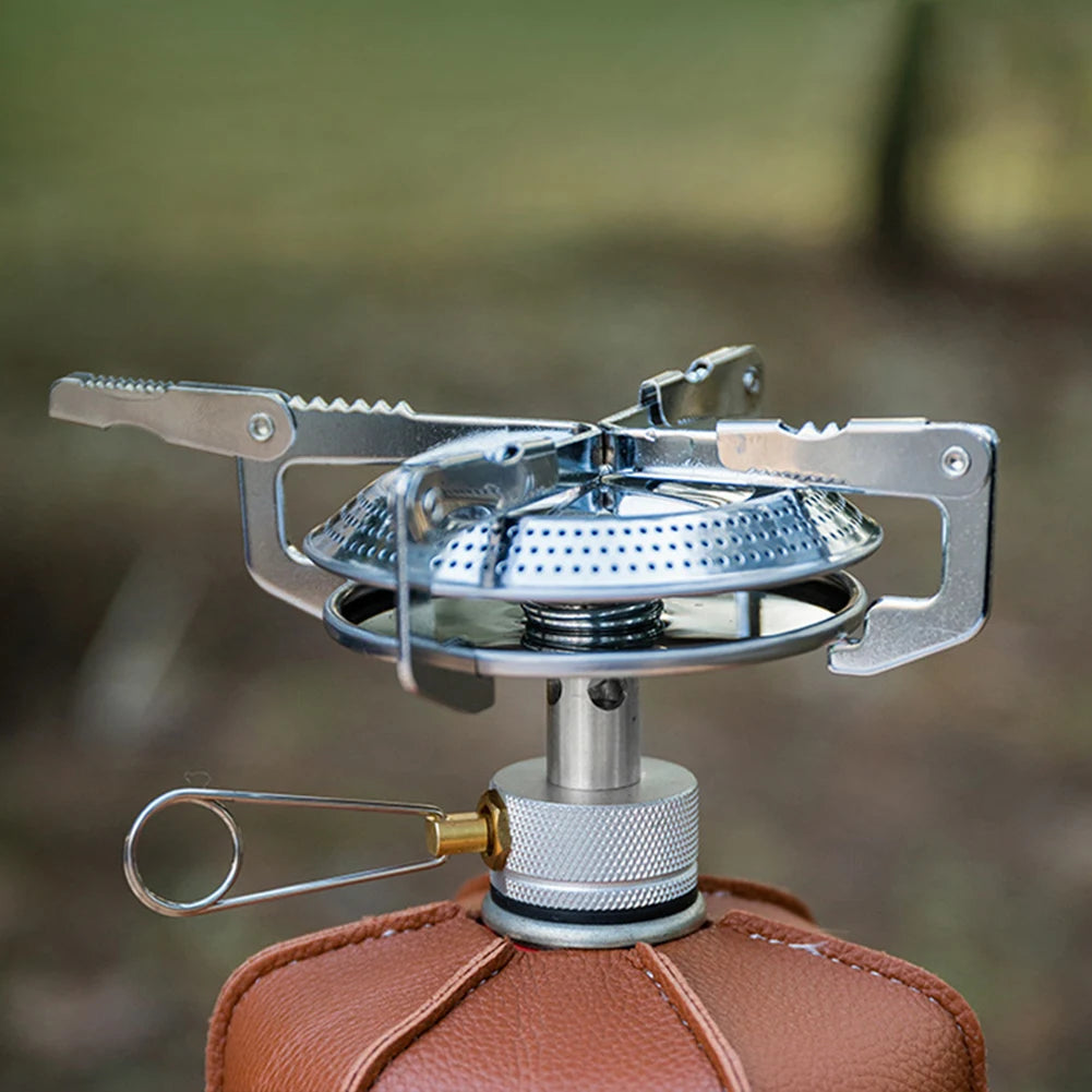Portable Outdoor Camping Gas Stove with Adjustable Flame Small