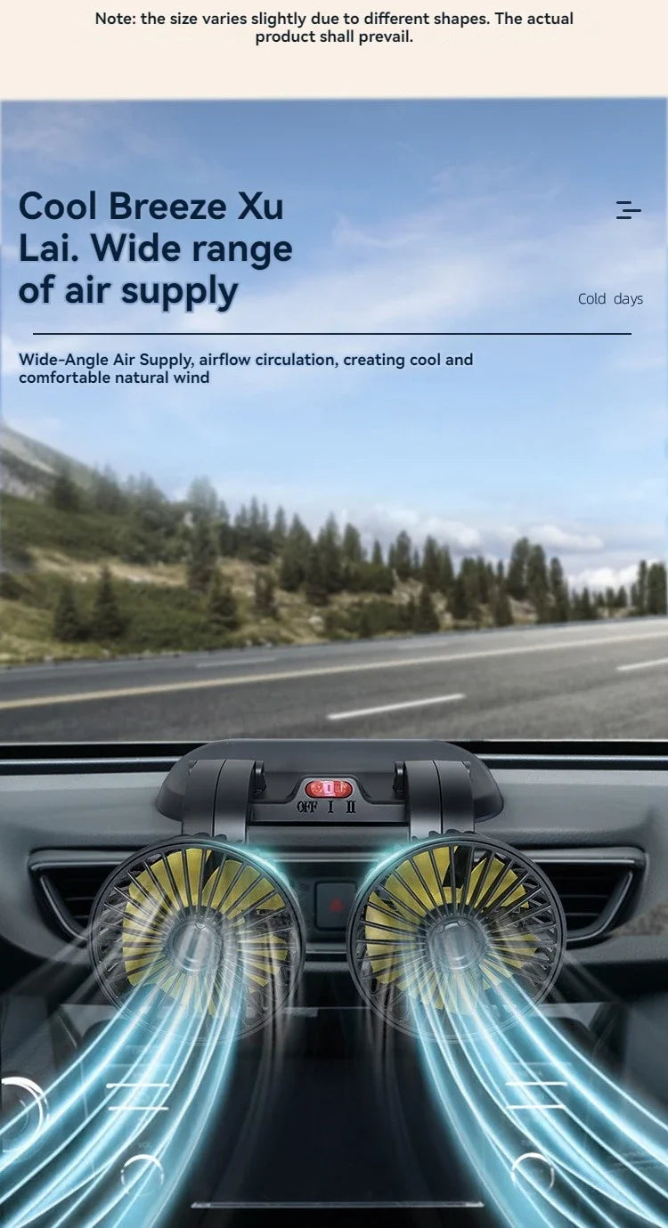 The sedan is a universal double-headed fan van with a large wind power electric fan for cooling