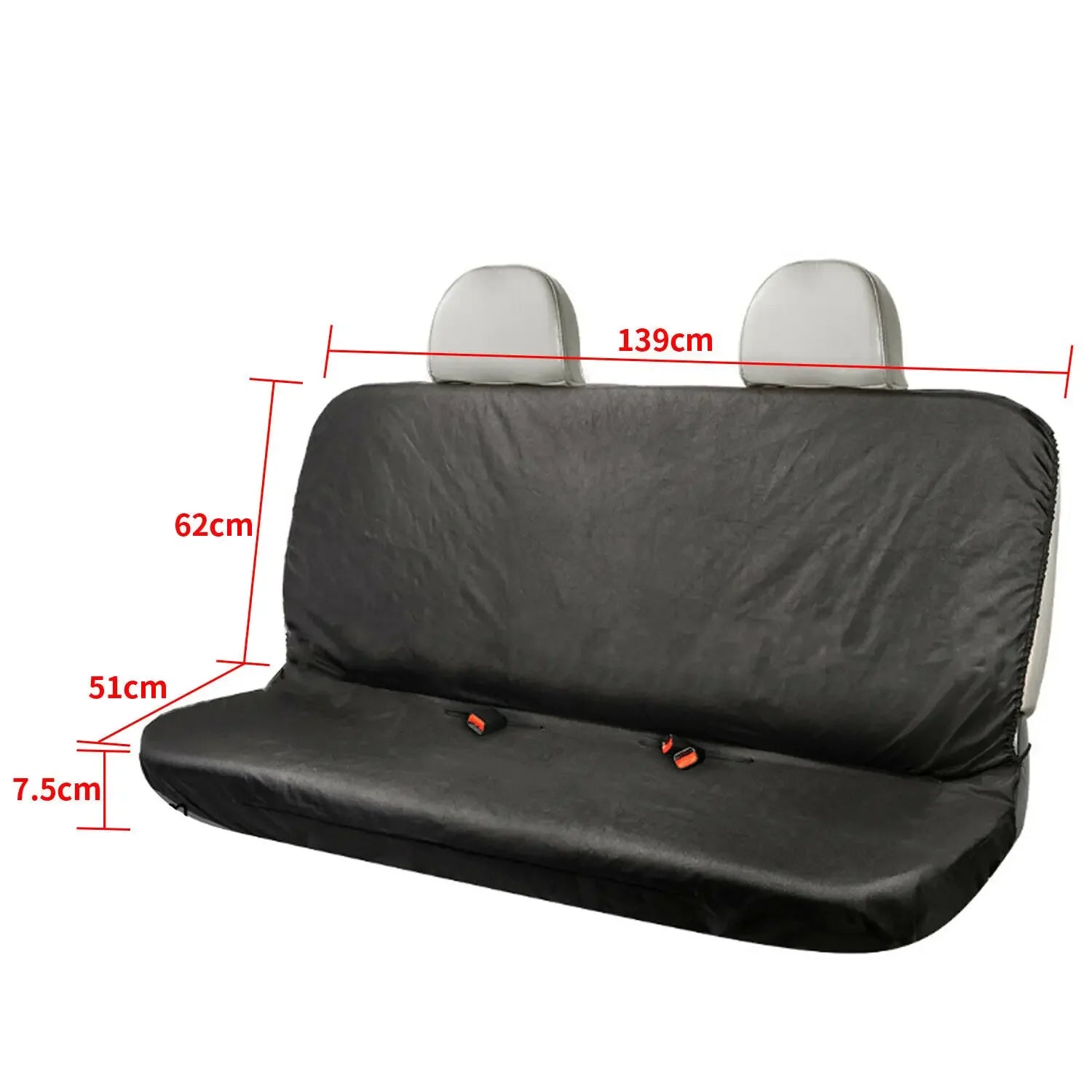 Waterproof Car Rear Back Seat Cover, Universal