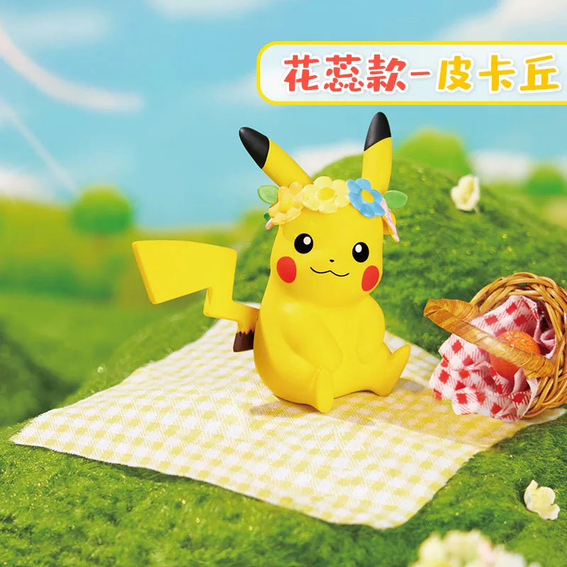 Pokemon Anime Action Figures Pikachu Toys Model Charmander Psyduck Squirtle Jigglypuff Bulbasaur Kawaii Collect Dolls Kids Gift