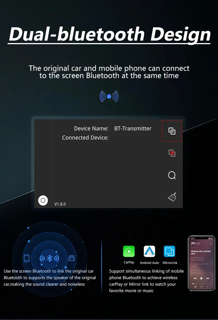 Wireless CarPlay for Mercedes Benz 5.0 A CLA GLA W176 C-Class W205 GLC 2015-2018 with Android Auto Mirror Link AirPlay Car Play