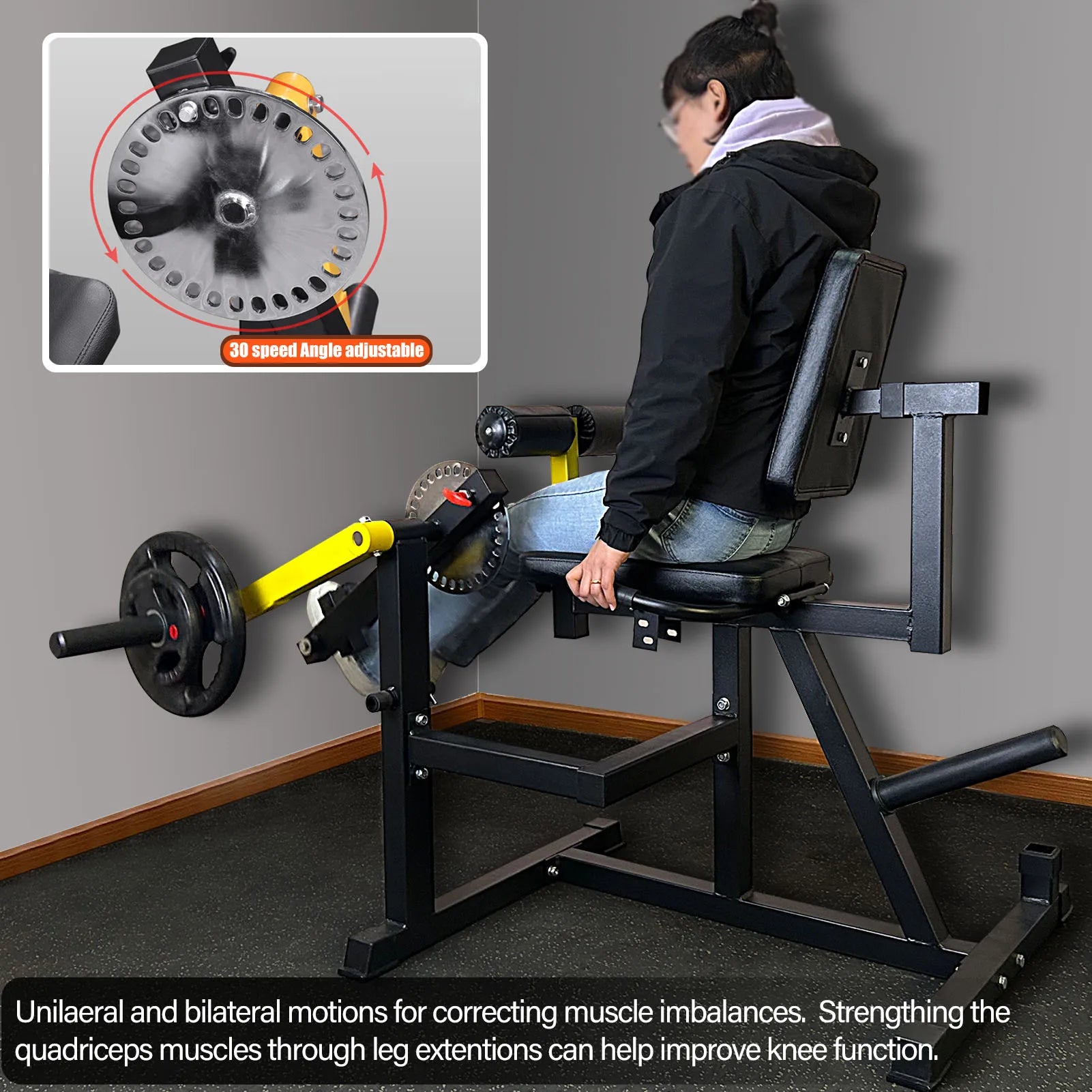 Fitness Equipment Leg Curl Extention Machine Workout to Imporove Knee Function Leg Extension Curl Machine Leg Strength