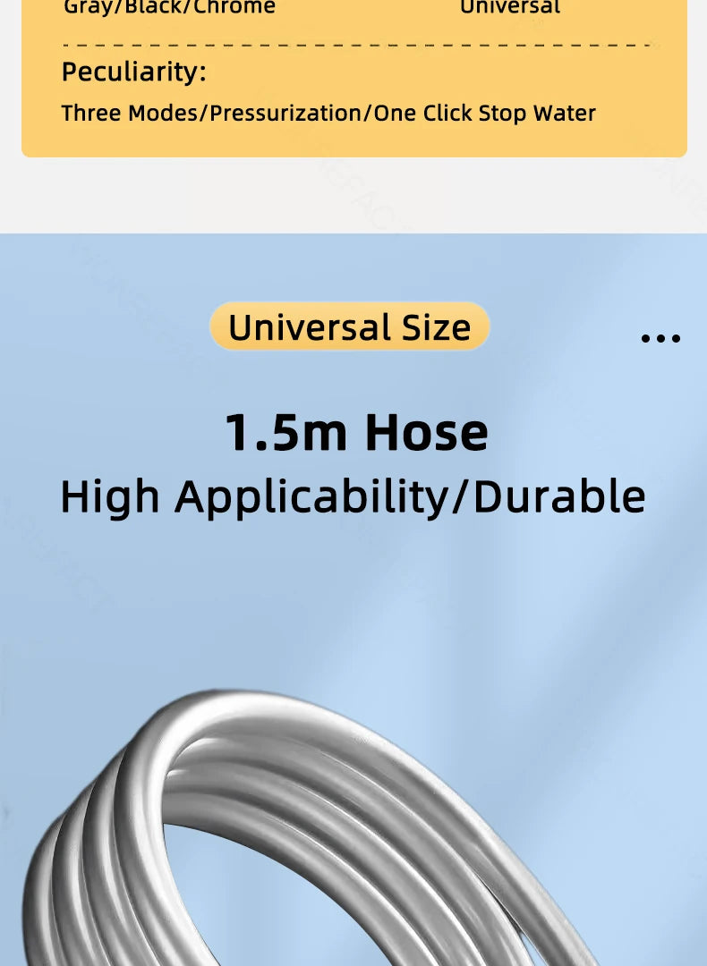 High Pressure Shower Head Handheld Shower Head Bathroom Pressurized Shower Head Filter Element Filters Water Quality Accessories