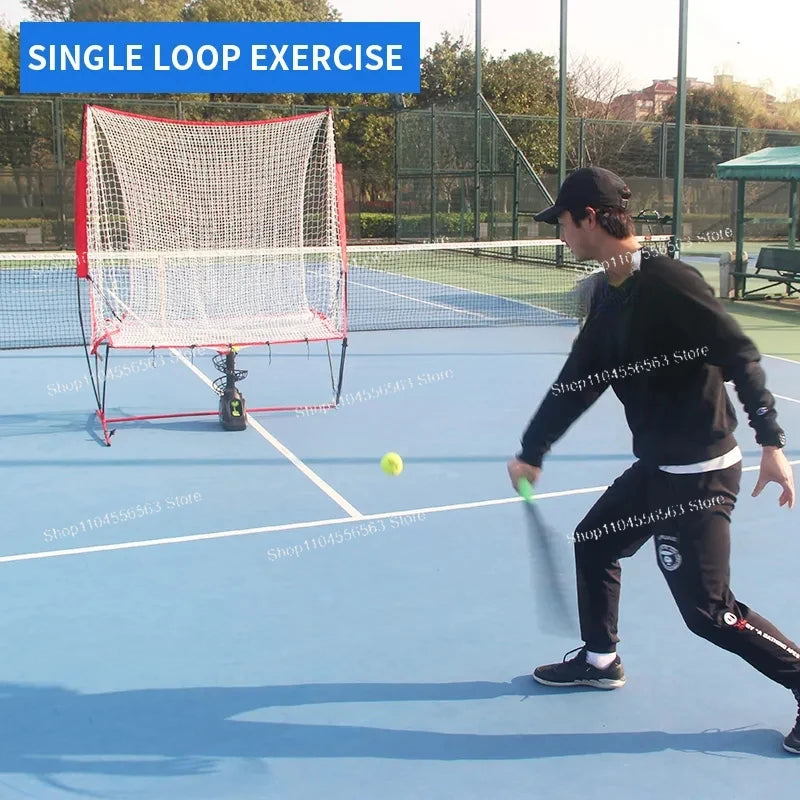 Tennis Tossing Machine Self-help Single Practice Catcher Multi-ball Training Assist Portable Tennis Tossing Machine