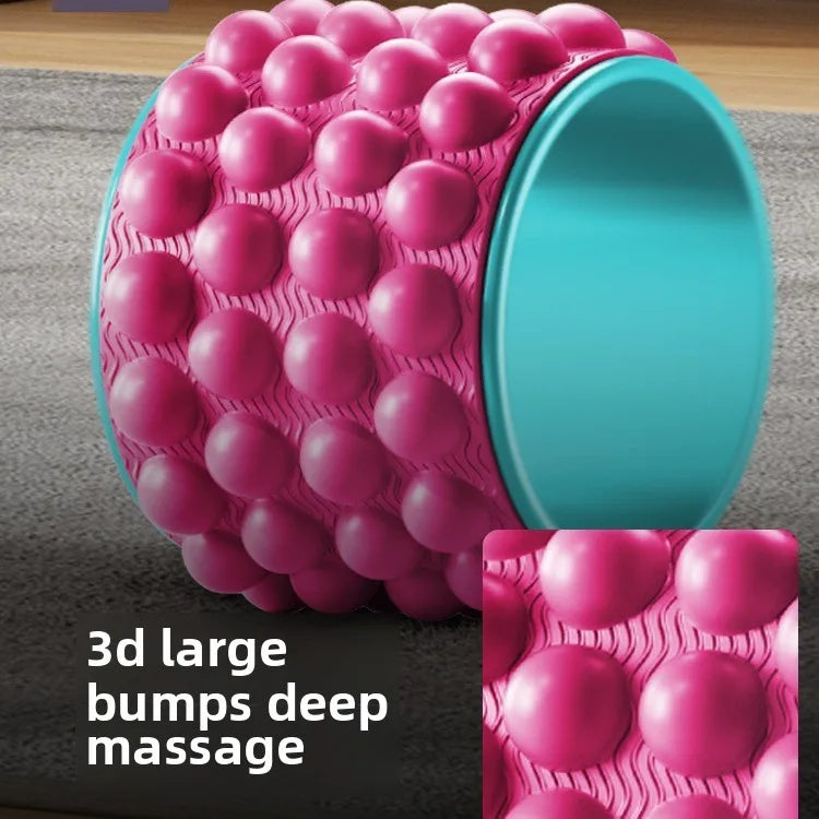 Yoga Wheel Back Shoulder Roller Massage Artifact Beginner Pilates Circle Professional Yoga Equipment Fitness Home Use