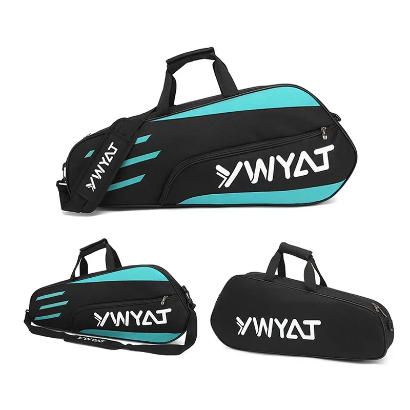 YWYAT Sports Bag Badminton Bag Single Shoulder 3 Rackets Backpack Tennis Badminton Racket Bag Thickened Nylon Beach Tennis Bag