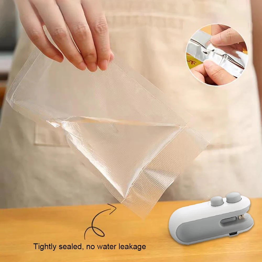 Mini Heat Bag Sealing Machine Plastic Bag Sealer Handheld Heat Sealing Machine Food Packaging Heat Sealer Plastic Bag Sealants
