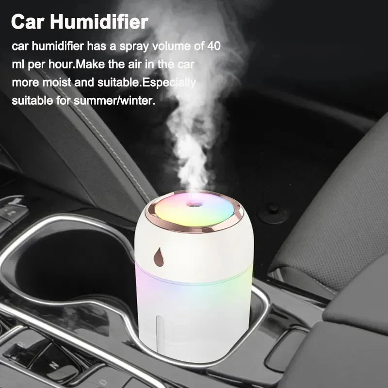 Xiaomi Mini Car Portable Air Humidifier Electric Aroma Diffuser LED Cool Light Mist For Home Car Aromatherapy Plant Purifier