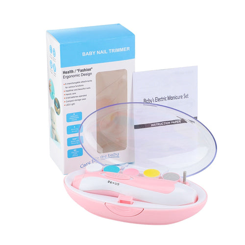 Electric Baby Nail Trimmer Kids Scissors Infant Nail Care Safe Nail