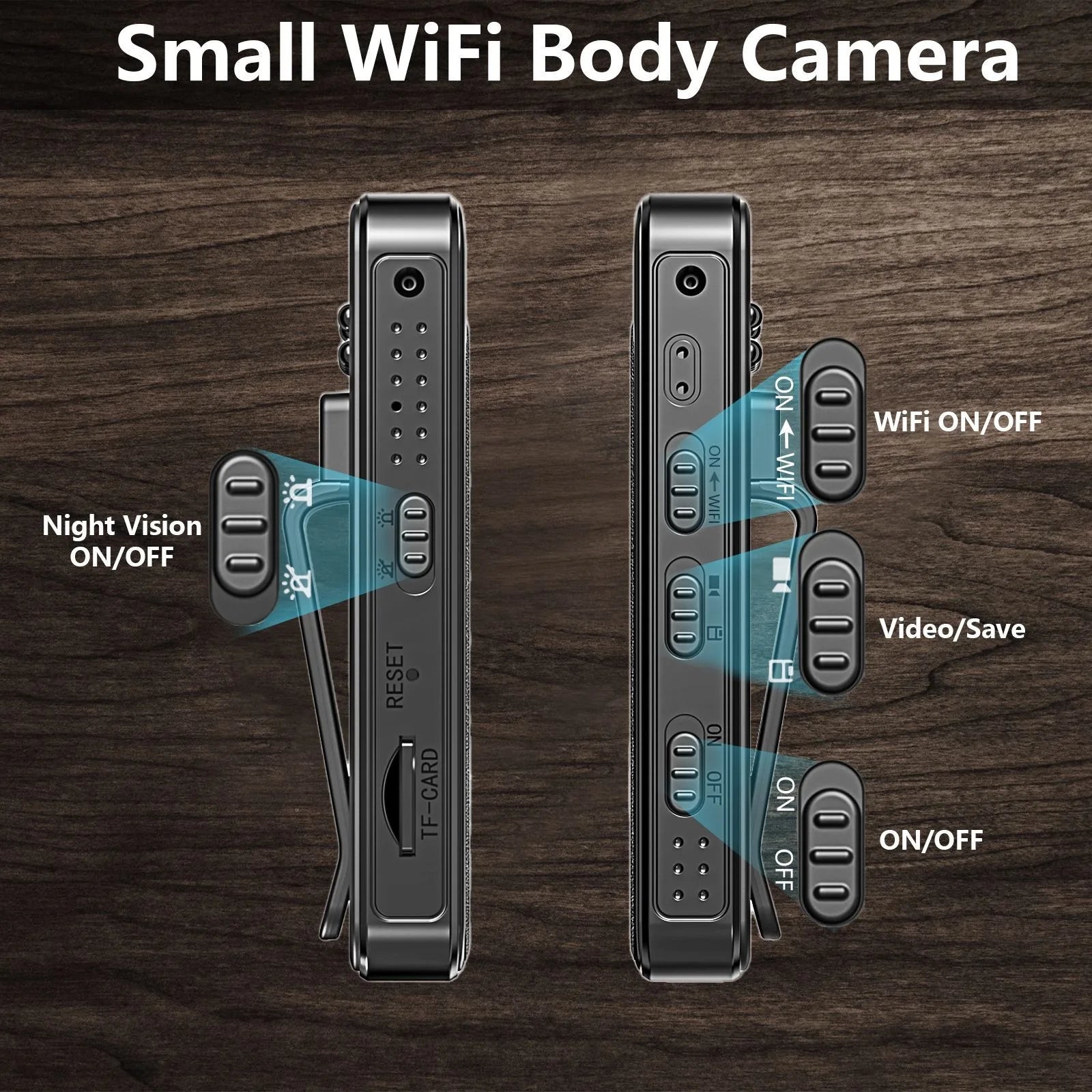 WIth Wifi 1080P Body Mini Camera Portable Small Digital Video Recorder Police BodyCam Infrared Night Vision Miniature Camcorder