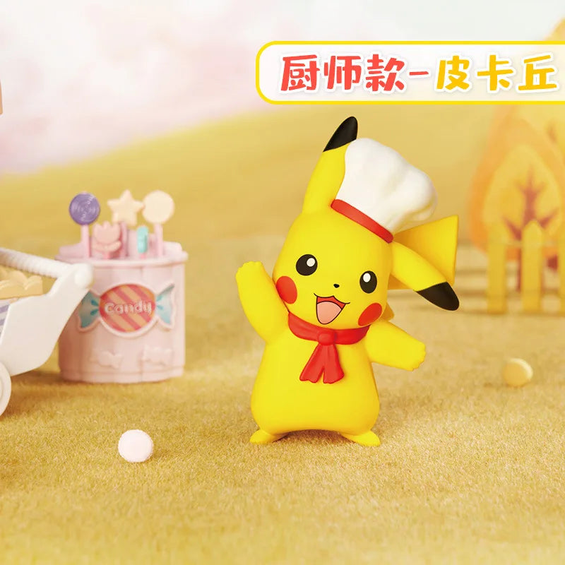 Pokemon Anime Action Figures Pikachu Toys Model Charmander Psyduck Squirtle Jigglypuff Bulbasaur Kawaii Collect Dolls Kids Gift