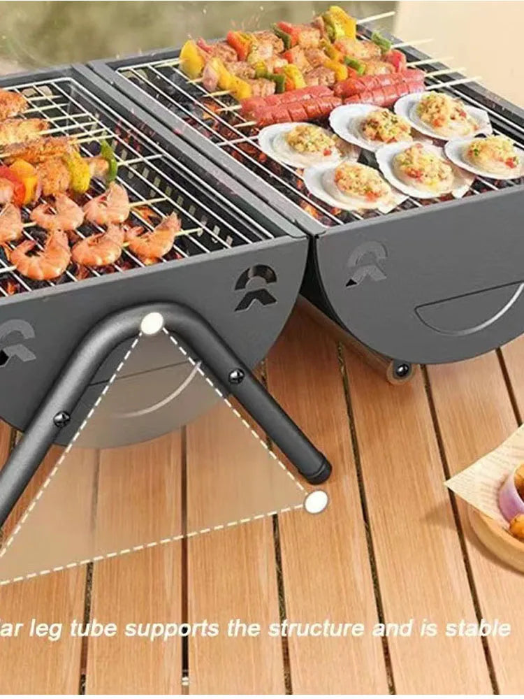 Portable Charcoal Grill Tabletop