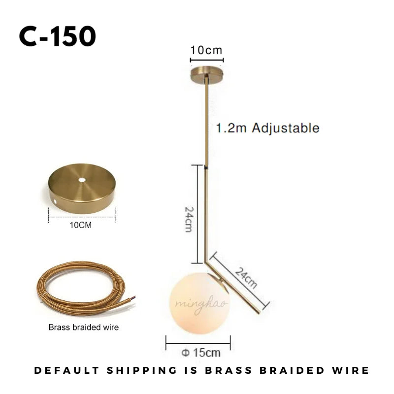 XCLuuHY Nordic Pendant Lights Milk White Ball Lamp Simple Personality Style Applicable To Restaurant Bar Dining Room Bedroom