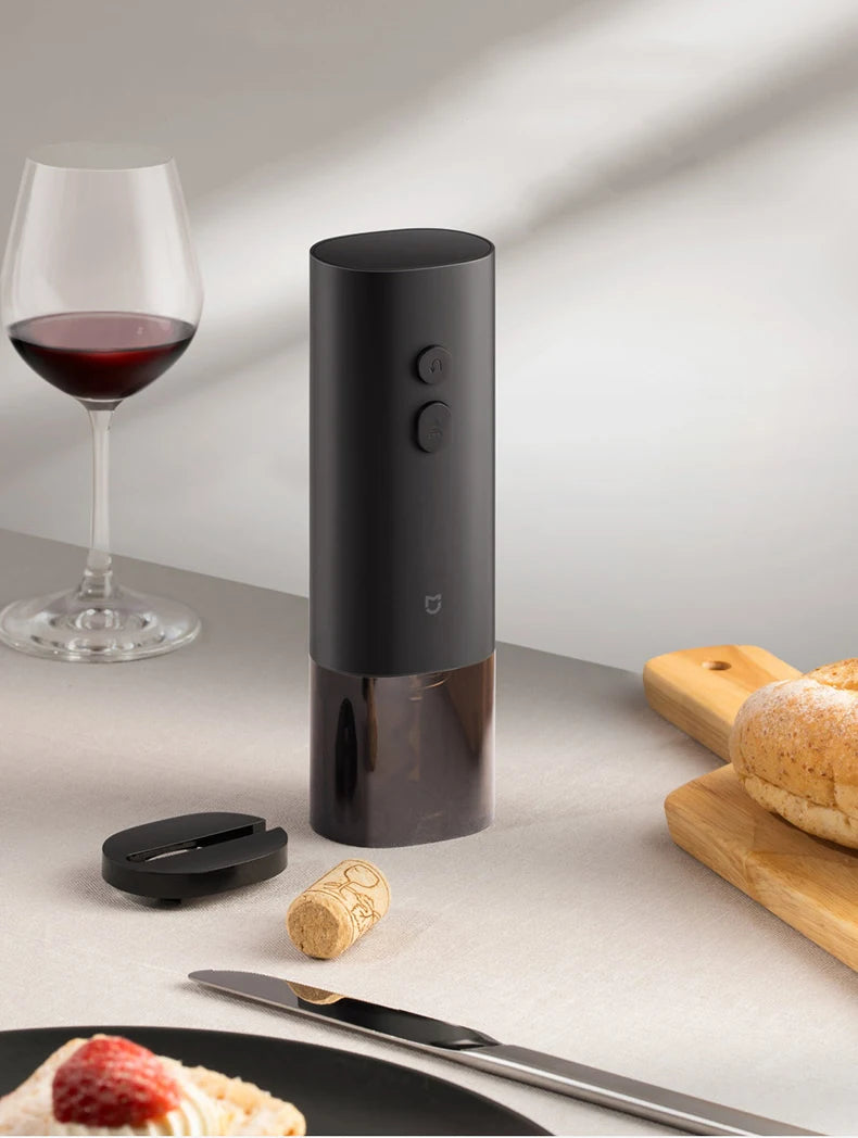 Xiaomi Mijia Electric Wine Opener Battery Automatic Bottle Cap Opener for Red Wine Beer with Foil Cutter Kitchen Accessories