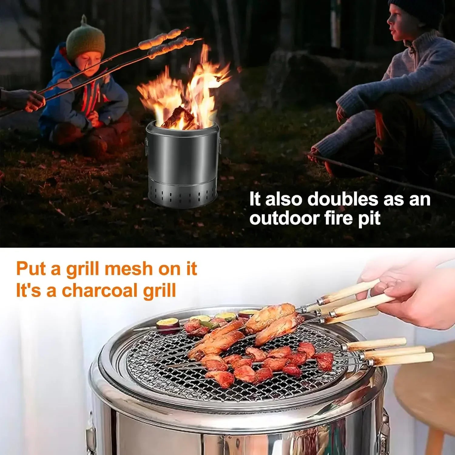 Outdoor Portable Charcoal Grill