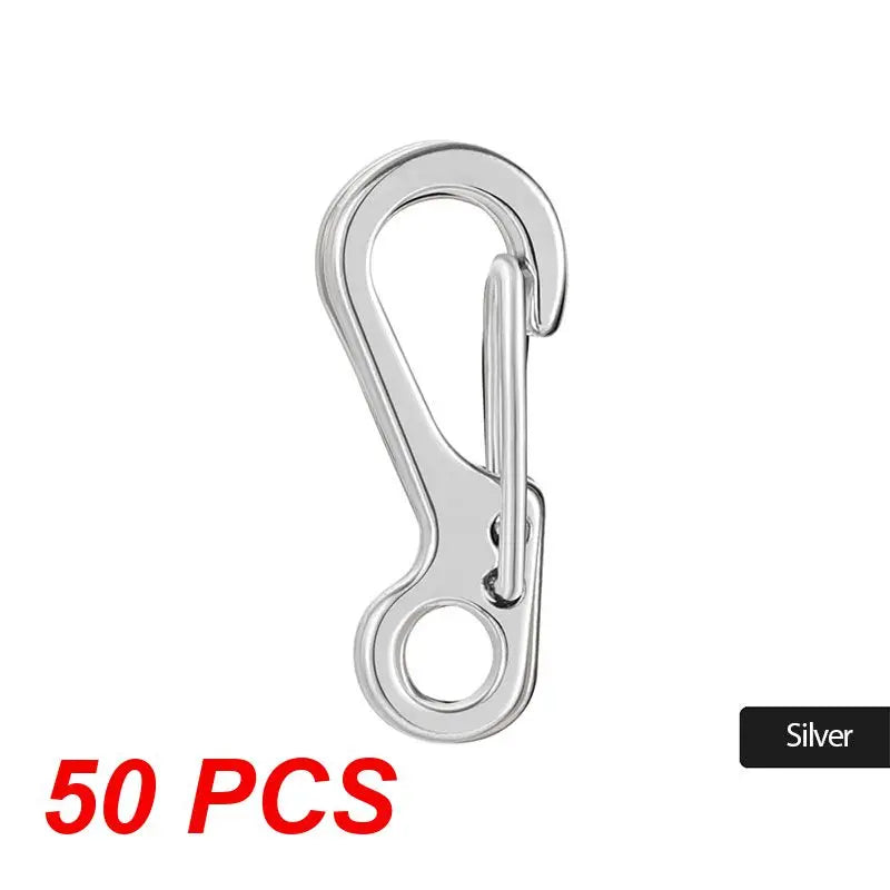 EDC SF Gear Mini Spring Hang Mountain Climb Paracord Quickdraw Carabiner Tactical Keyring Survive Camp Clasp Hook Backpack Hike
