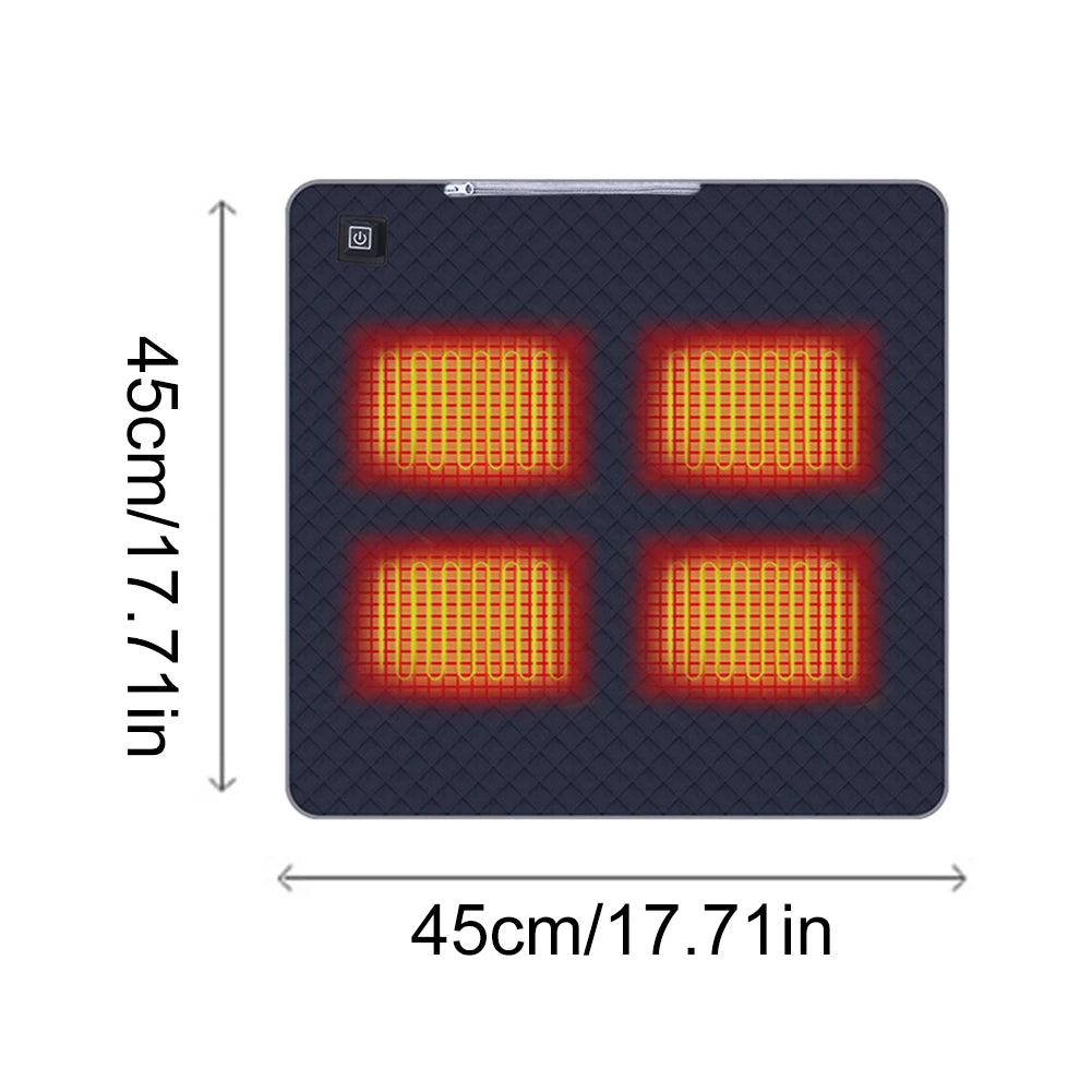 Winter Heating Mat USB Heating Sleeping Mat Camping Warming Mattress Temperature Warm Tent Sleeping Mat Foldable Sleeping Pad