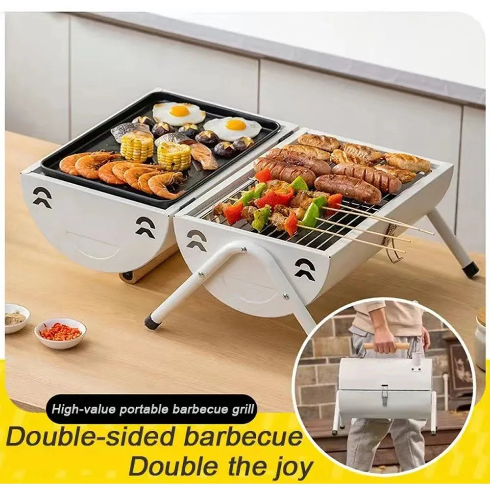 Portable Charcoal Grill Tabletop