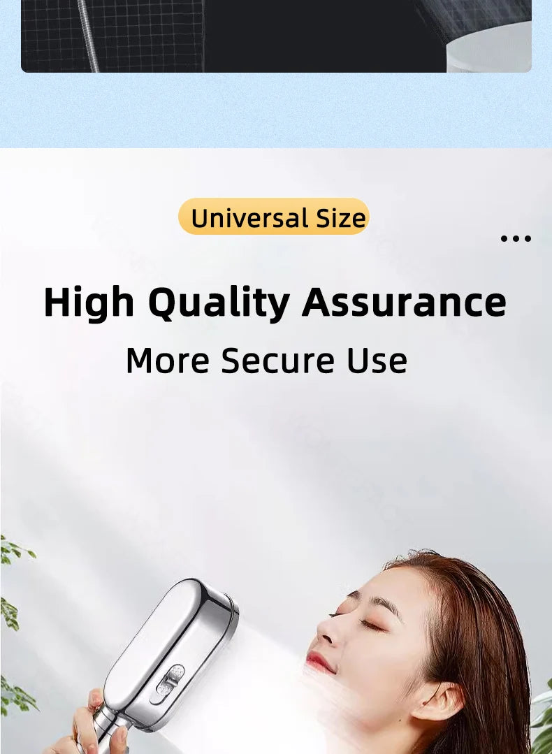 High Pressure Shower Head Handheld Shower Head Bathroom Pressurized Shower Head Filter Element Filters Water Quality Accessories