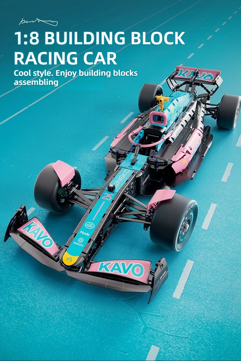 New Racing Car Building Set Building Blocks Car Assembly Cool Collection Display Model Car Kit Boy Children&