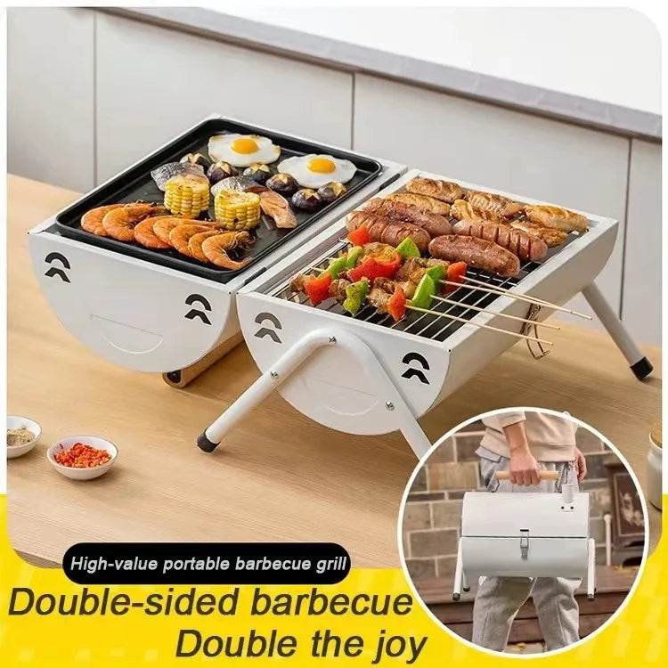 Portable Charcoal Grill Tabletop