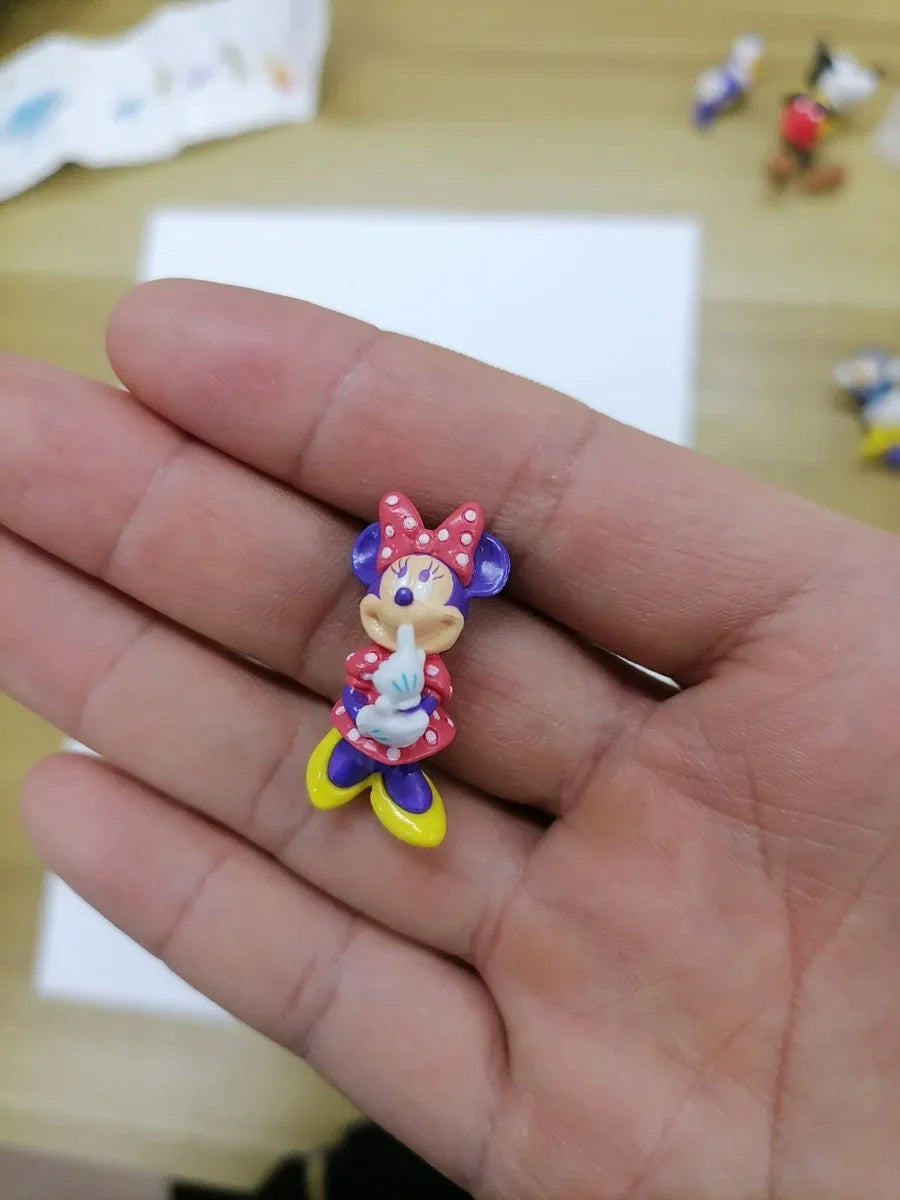Mickey Mouse And Friends Minnie Anime Figurine Donald Duck Daisy Ornaments Disney Cartoon Action Figure Model Toys Kids Gifts