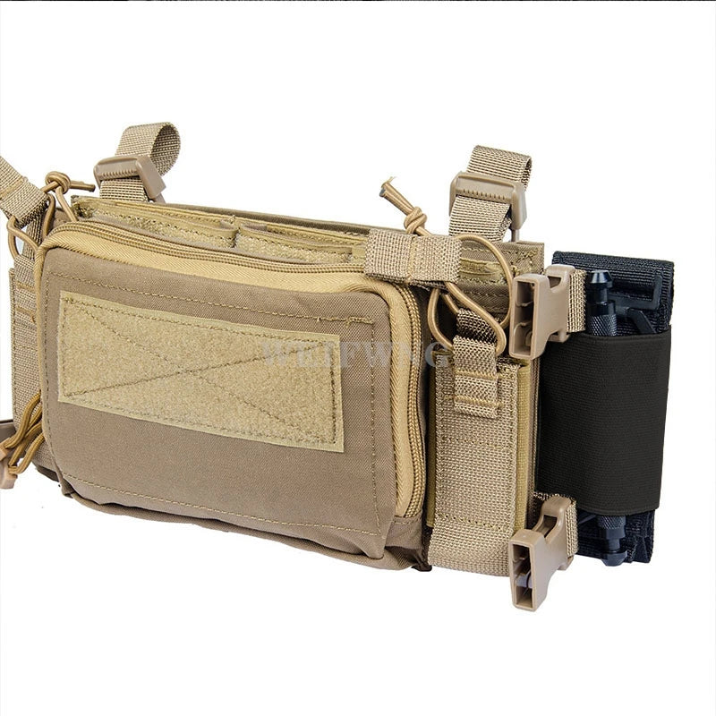 Tactical Elastic Tourniquet Holder EDC Pouch Plate Carrier Chest Rig Vest Belt Carry Survival Tool Bag Secure Storage Holder