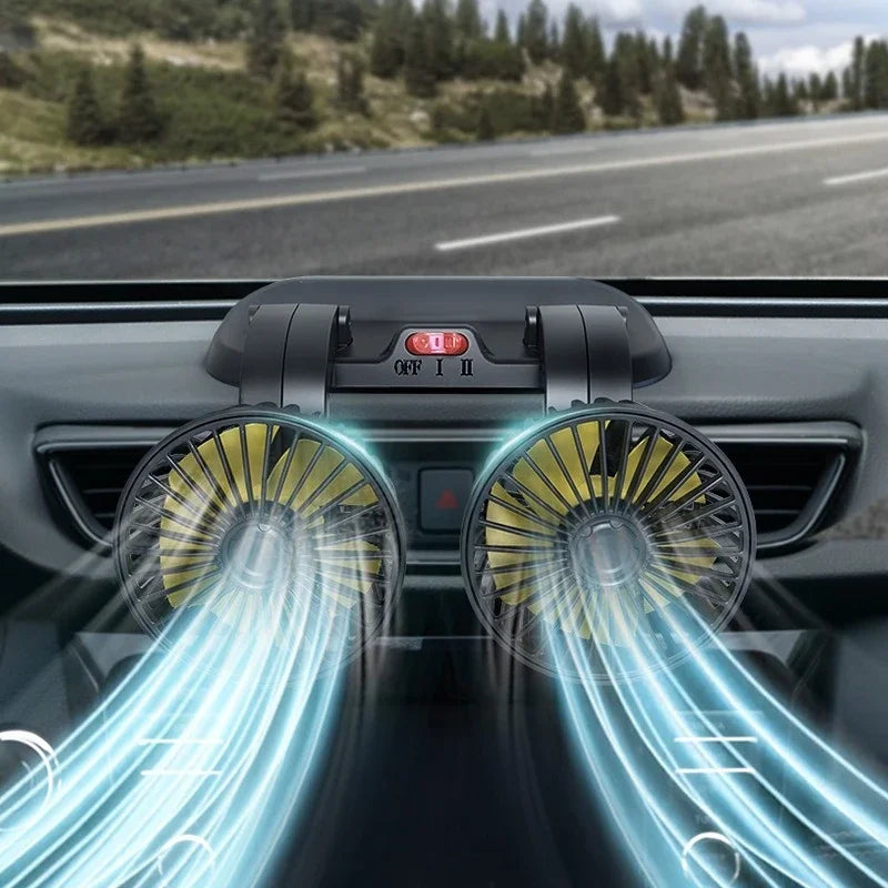 The sedan is a universal double-headed fan van with a large wind power electric fan for cooling