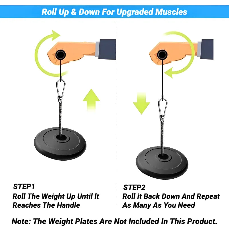 Wrist Forearm Blaster Arm Muscle Strength Trainer Exerciser Roller With Hand Grip Fitness Equipment Home Weight Fighting