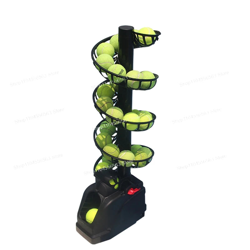 Tennis Tossing Machine Self-help Single Practice Catcher Multi-ball Training Assist Portable Tennis Tossing Machine