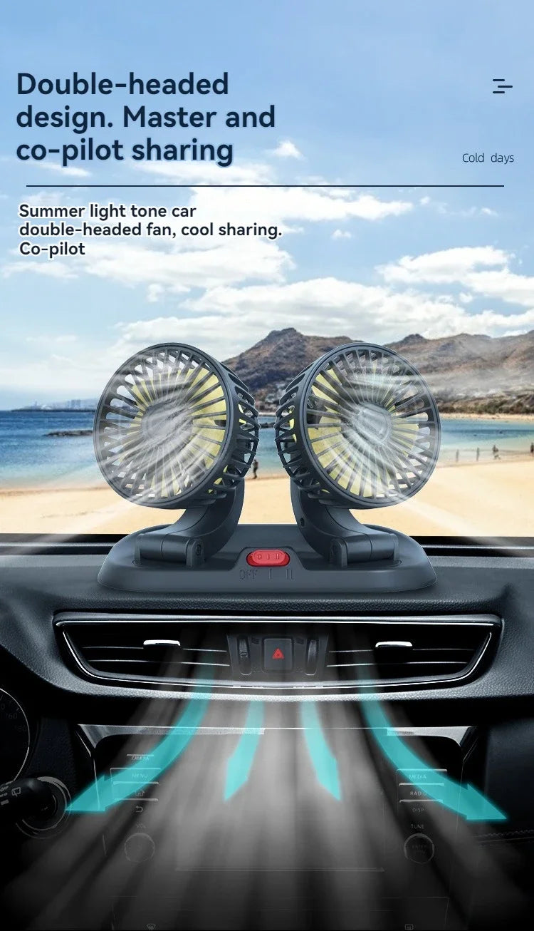 The sedan is a universal double-headed fan van with a large wind power electric fan for cooling