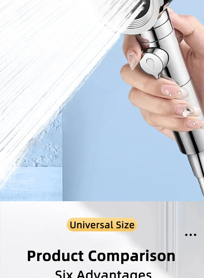 High Pressure Shower Head Handheld Shower Head Bathroom Pressurized Shower Head Filter Element Filters Water Quality Accessories
