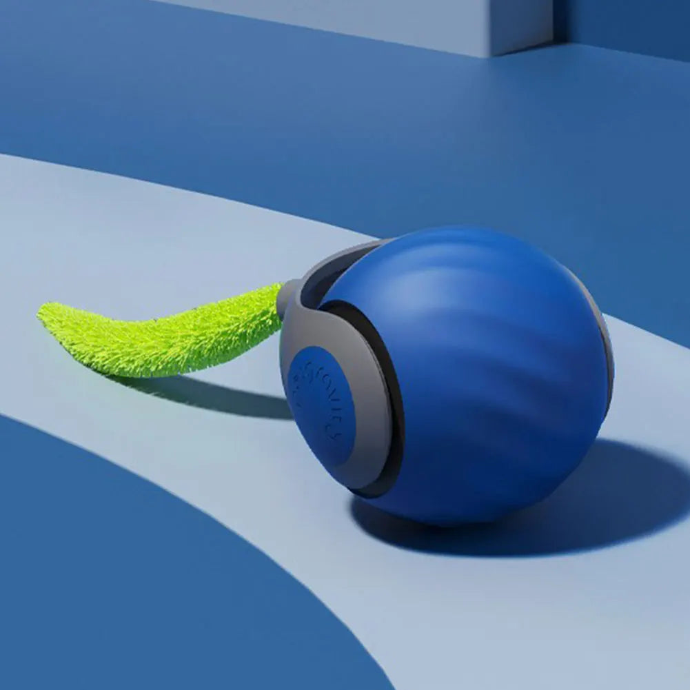 1-3Pcs Automatic Moving Cat Toy Ball Smart Cat Toys 2-Speed Adjustment Speedy Tail Cat Toy with Replacement Tail Cat Supplies
