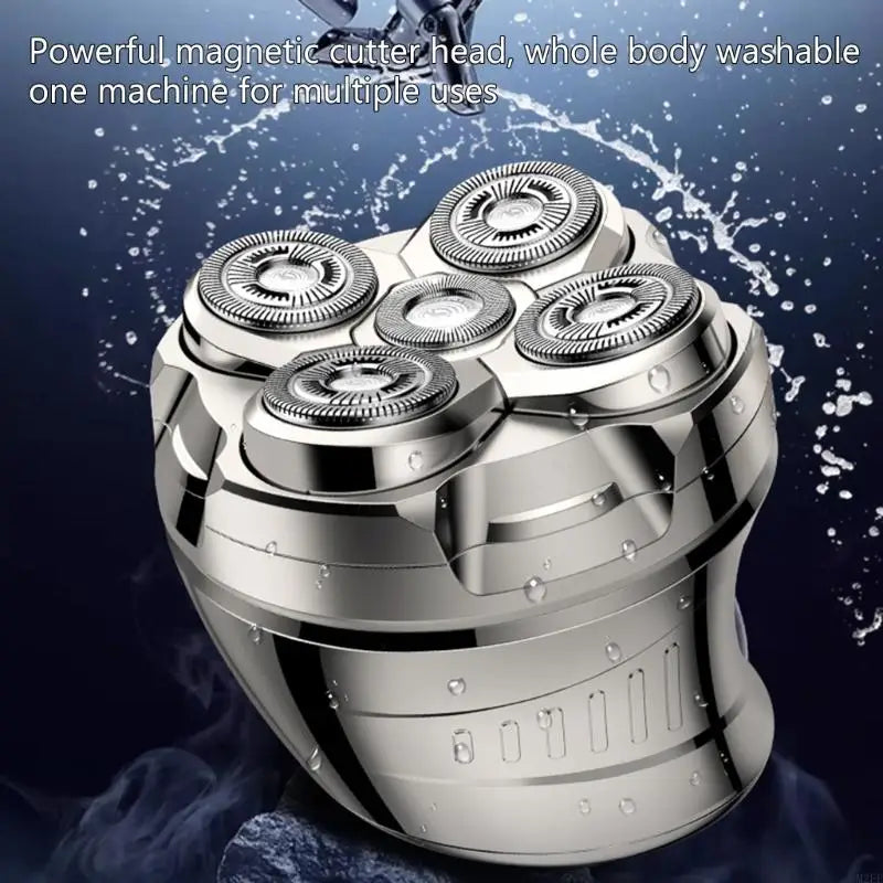 New Portable Electric Shaver with 5 Floating Heads Beard Shaving