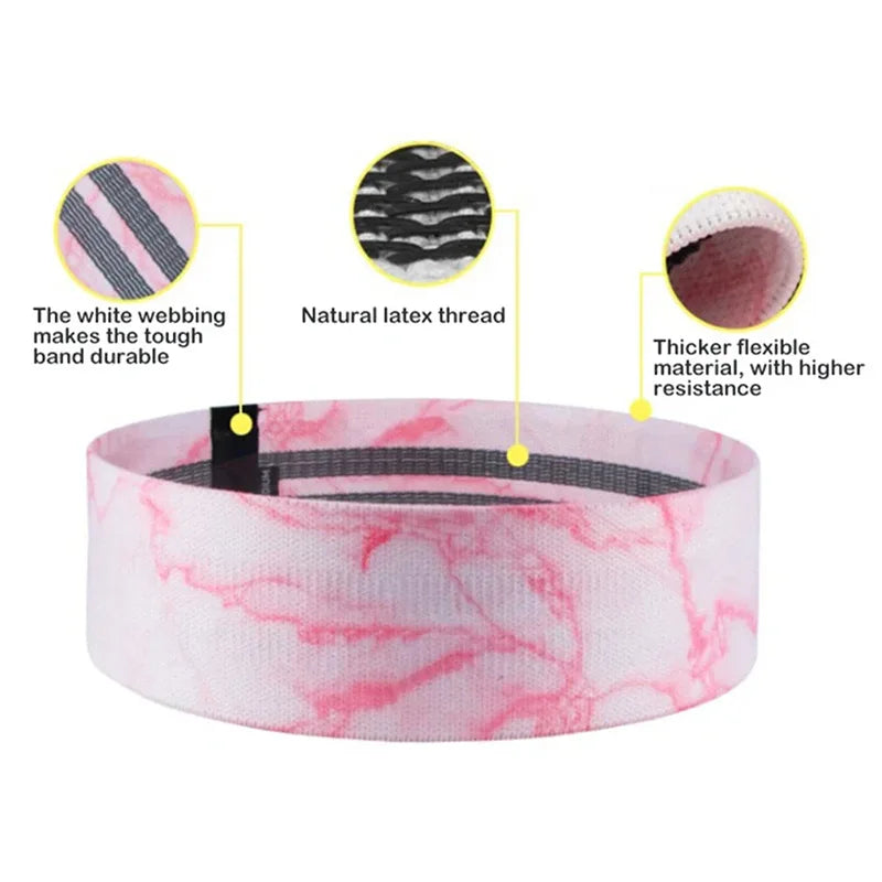 Fabric Squat Loop Resistance Hip Band Elastic Training Band Stretching Fitness Band Circular Yoga Fitness Equipment