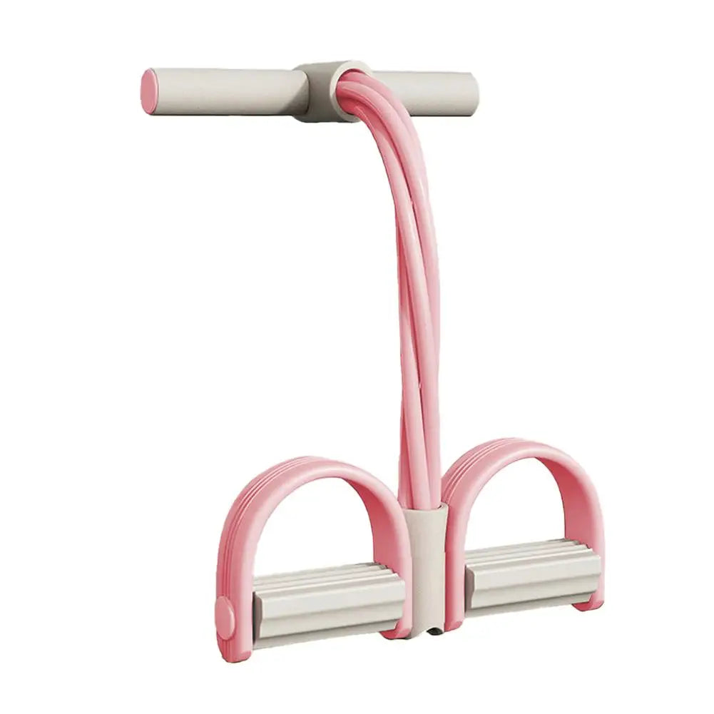 4 Tube Pedal Tensioner Portable Resistance Band Sit Up Fitness Equipment Yoga Stretching Tummy Trimmer Pull Rope Equipment