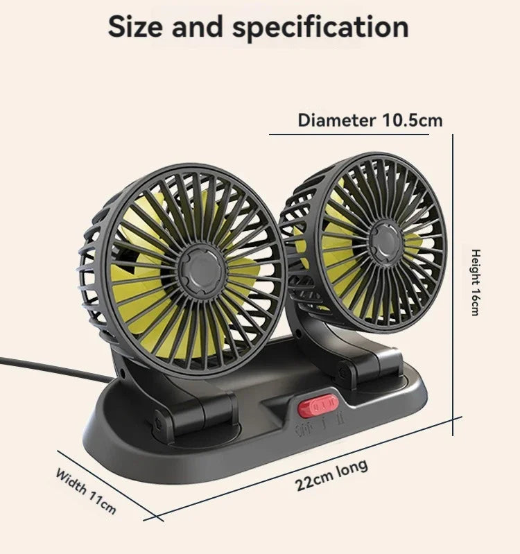 The sedan is a universal double-headed fan van with a large wind power electric fan for cooling