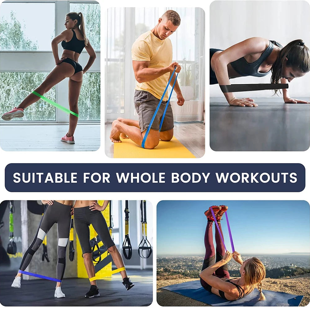 Yoga Strap Exercise Straps Elastic Resistance Bands Adjustable Yoga Stretching Pilates 60cmx5cm Yoga Training Gym Fitness