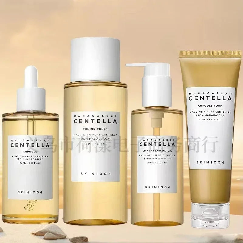 Centella Asahi Essence Hydrating Moisturizing Makeup Remover Oil Toner Facial Cleanser Skin Care Set